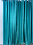 Plain Curtains with Rings for Living Room & Bedroom - 1