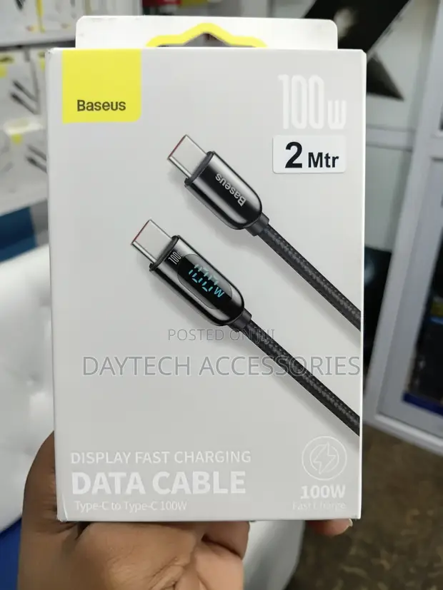 Baseus 100W USB-C to USB-C Fast Charging Cable (2m) - 1
