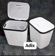 Square Plastic White Laundry Basket - 2