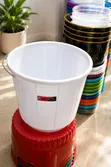 20L White Plastic Bucket - 1