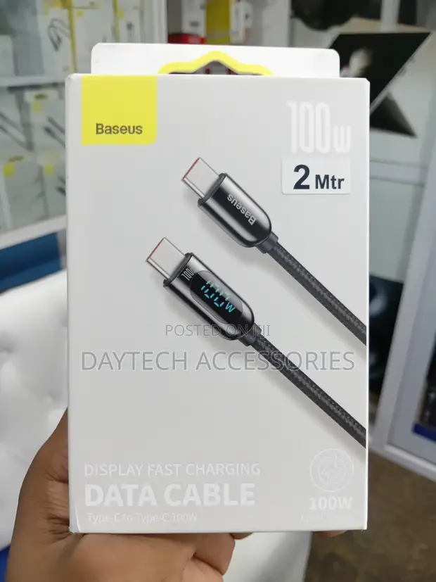 Baseus 2M USB-C to USB-C 100W Fast Charging Cable - 1