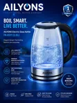 Ailyons 2L Glass Kettle - 1