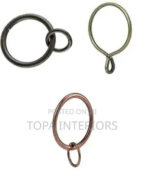 Drapery Curtain Rings - Black