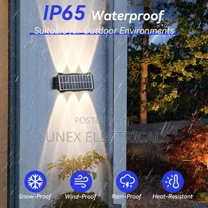 Solar Powered Outdoor Waterproof Wall Light Lamps (Up/Down Lighting)