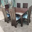 Modern Mahogany Dining Set - 6 Seater - 2