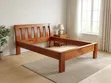 Classic Warm-Tone Handcrafted 5ft x 6ft Solid Wood Bed Frame - 3