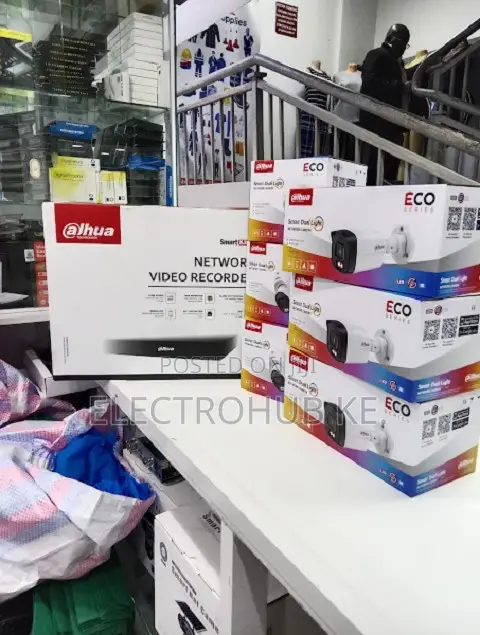 4 Channel Dahua IP CCTV Camera Full Kit (2MP Smart Dual) - 1