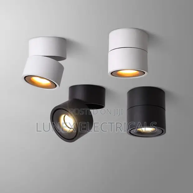 12W LED Surface Mounted Spotlight - Tiltable Ceiling Light - 1