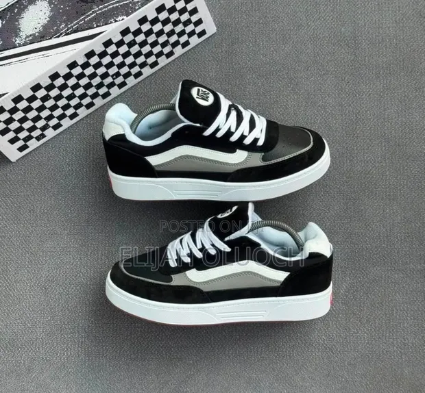 Vans Hylane Sneakers - White Grey Leather - 1
