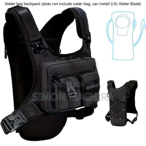 Running Hiking Chest Bag - Multifunction Zipper - 1
