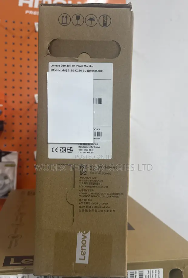 Lenovo D19-10 Flat Panel Monitor - 1