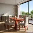 Tufted Upholstered Dining Set - 4-Person - 1