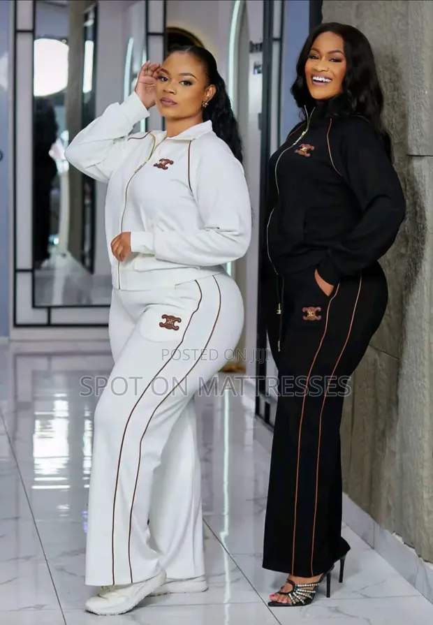 Ladies' Flair Tracksuits - Burgundy - 1