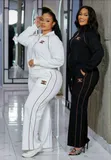 Ladies' Flair Tracksuits - Burgundy - 1