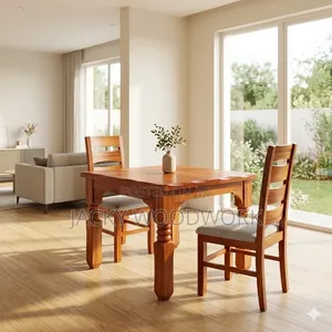 Rustic Turned-Leg 2-Person Dining Set