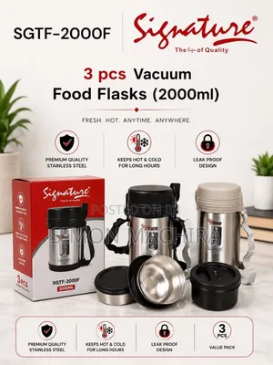 Signature 3-Piece Food Flask Set