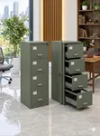 Boss Office Products Green Metal Storage Cabinet - 1