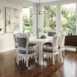 French Inspired White Dining Set (6-Seater) - 1