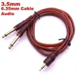 3.5mm Stereo to Dual 6.35mm Mono Audio Cable - 1.5m - 1