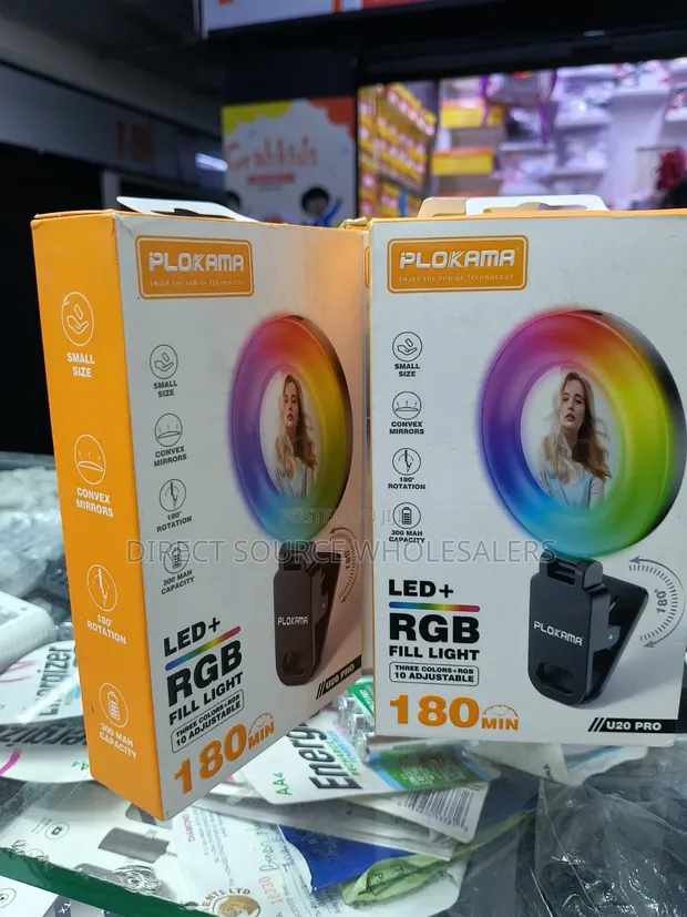 LED RGB Fill Light for Phone Selfies - 1