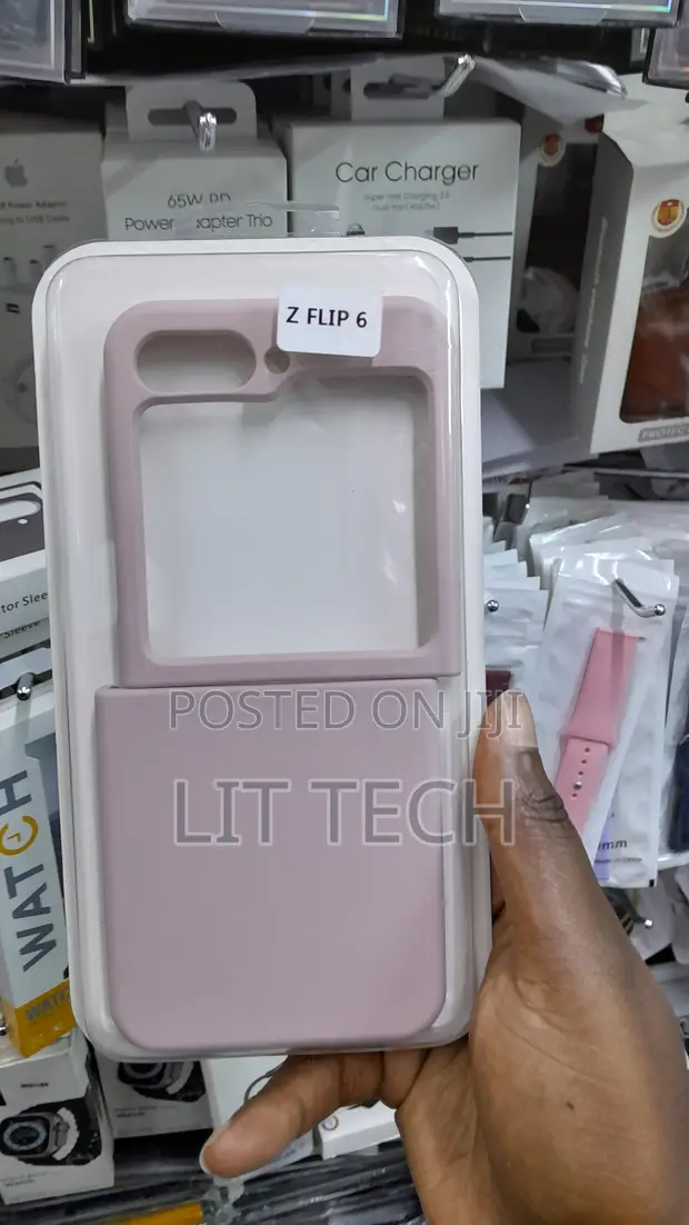 Liquid Silicone Case for Samsung Z Flip 6 - Beige - 1