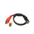3.5mm to 2 RCA Audio Cable - 3 Meter Gold-Plated - 1