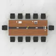 2.4m Executive Meeting Conference Table - 2