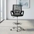 Height Adjustable Clerical Cashier Chair - 4