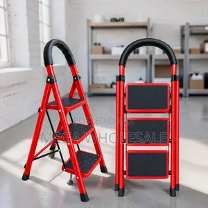 SK 2, 3, 4, 5 Step Folding Ladder with Rubber Feet