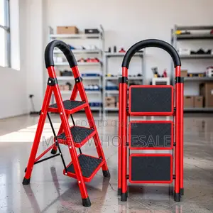 2-5 Step Folding Ladder with Safety Grip