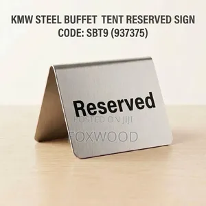 Stainless Steel Tent Reserved Sign