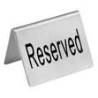 Stainless Steel Tent Reserved Sign - 3