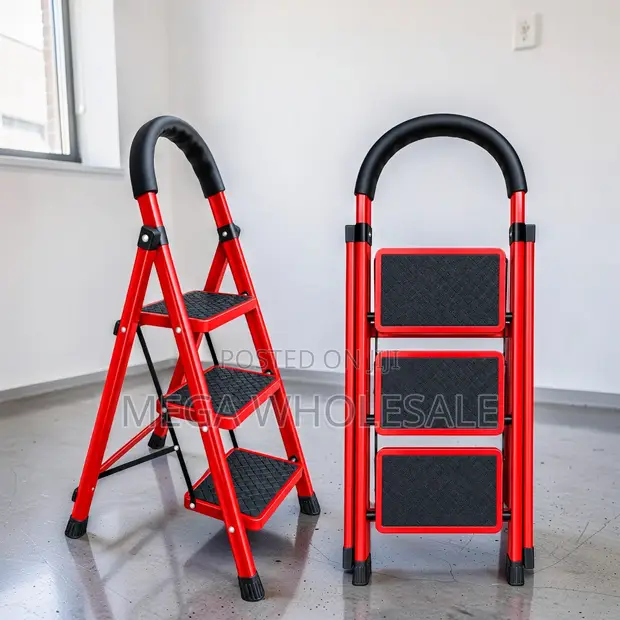 2, 3, 4, 5 Step Folding Ladder with Ergonomic Handle - 1