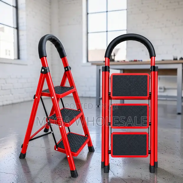 2, 3, 4, 5 Step Folding Ladder with Strong Hinges - 1