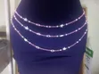 Custom Waistbeads - Pink/Gold with Starfish Charms - 1