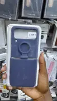 Samsung Galaxy Z Flip 4 Silicone Cover with Ring - Blue - 3