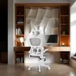 Adjustable White Staff Desk Chair - 2