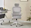 Adjustable White Staff Desk Chair - 3