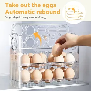 3-Layer Acrylic Egg Storage Fridge Box (30 Eggs)