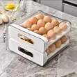 Acrylic Double Layered Egg Storage Box/Tray - 1
