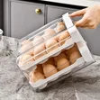 Acrylic Double Layered Egg Storage Box/Tray - 3