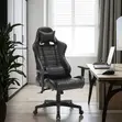 Black Leather Gaming Chair - 2