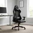 Black Leather Gaming Chair - 3