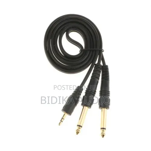 BNK 3.5mm to Dual 6.35mm Audio Y Splitter Cable - 1