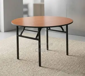 1.8M 4-Seater Brown Meeting Round Table