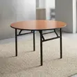 1.8M 4-Seater Brown Meeting Round Table - 2