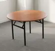 1.8M 4-Seater Brown Meeting Round Table - 5