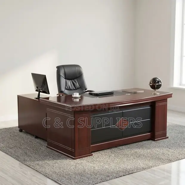 Mahogany CEO's Table - 180cm - 1