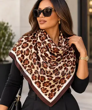 70x70cm Classic Scarf - Multi-Color Logo Pattern
