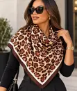 70x70cm Classic Scarf - Multi-Color Logo Pattern - 2
